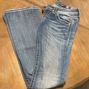 Miss Me Distressed Light Blue Boot Cut Jeans